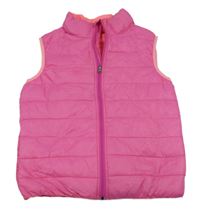Růžová šusťáková lehce zateplená vesta Alive
