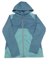 Modrá sportovní propínací mikina s kapucí Primark