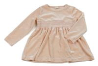 Meruňkové sametové šaty H&M