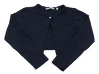 Tmavomodré propínací bolerko