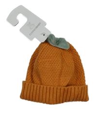 Nové - rezavá pletená čepice dunnes 