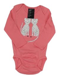 Růžové body s leopardy H&M