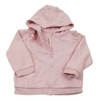 Světlerůžová propínací mikina s kapucí M&S