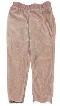 Světlerůžové sametové legíny River Island