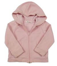 Světlerůžová propínací mikina s kapucí H&M