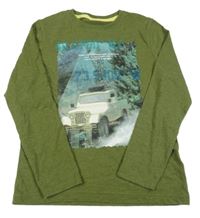 Zelené triko s potiskem M&S