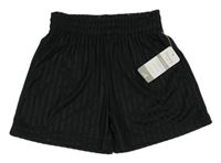 Nové - černé pruhované sportovní kraťasy Nutmeg