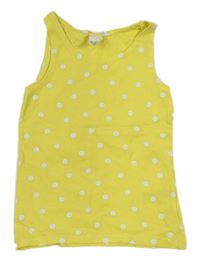 Žlutý puntíkatý top H&M