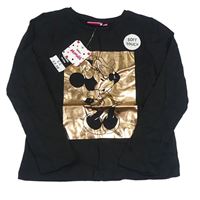 Černé triko s Minnie Disney