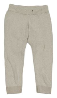 Smetanové pletené tepláky Next