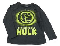 Antracitové triko s 3D potiskem - Hulk Marvel