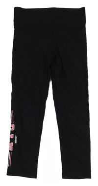 Černé crop legíny s nápisem George