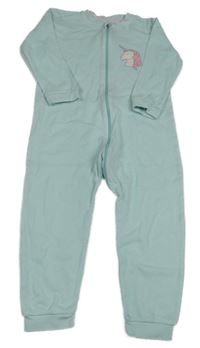 Světlemodrý overal s jednorožcem 