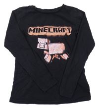 Černé triko - Minecraft 