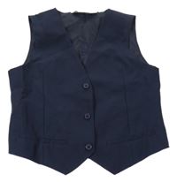 Tmavomodrá společenská vesta H&M