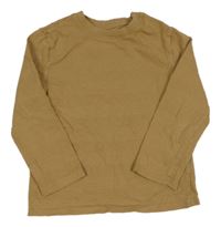 Hnědé pruhované triko Primark