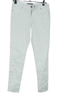 Dámské bílé skinny kalhoty Denim 