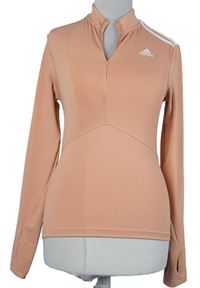 Dámské oranžové sportovní funkční triko Adidas 