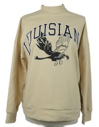 Dámská smetanová mikina s potiskem 