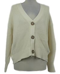 Dámský smetanový propínací svetr Dunnes 