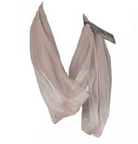 Nové - Dámská růžová třpytivá šála 
