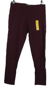 Nové - Dámské vínové legíny Primark 