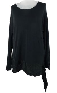 Dámská černá tunika s mašlí M&S