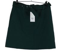 Nové - Dámská tmavozelená sukně s páskem Warehouse 