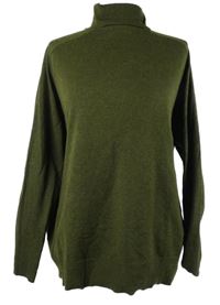 Dámský khaki svetrový rolák Primark 