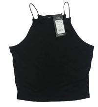 Černý crop top New Look