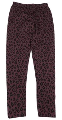 Lilkové legíny s leopardím vzorem zn. Y.F.K.