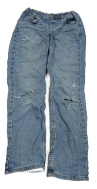 Modré slim rifle s prošoupáním zn. H&M