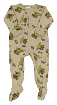 Béžový overal s Yodou H&M