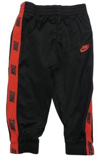 Černo-červené sportovní kalhoty s logem Nike