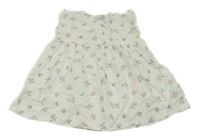 Bílé květované plátěné šaty George