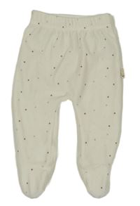 Bílé sametové polodupačky s puntíky