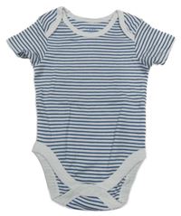 Modro-bílé pruhované body 