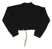 Černá crop mikina H&M