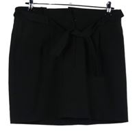 Dámská černá pouzdrová mini sukně s páskem New Look