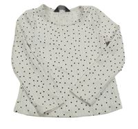 Bílé puntíkaté triko Primark