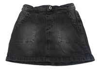 Tmavošedá riflová sukně Denim Co.