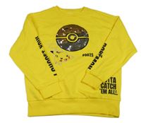 Žlutá mikina s překlápěcími flitry - Pokémon