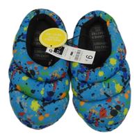 Nové - Modro-barevné vzorované pantofle Dunnes vel.32