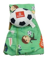 Nové - zelená fleecová deka s fotbalisty Blanket Buddy