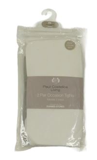 Nové - Smetanové silonky s kytičkami Dunnes