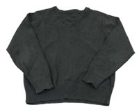 Antracitový melírovaný svetr Dunnes