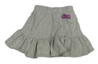 Šedá teplákové sukně s nápisem H&M