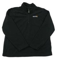 Černá fleecová funčkní mikina s logem Regatta