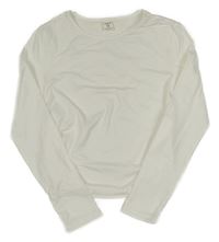 Bílé crop triko shein