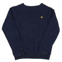 Tmavomodrá mikina s nášivkou Lyle&Scott